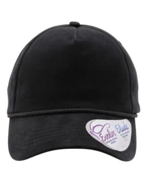BLACK/ BLACK LEOPARD Infinity her MAYA women's washed 5-panel with rope