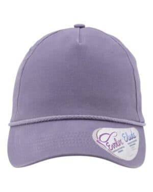 VIOLET/ SNOW LEOPARD Infinity her MAYA women's washed 5-panel with rope
