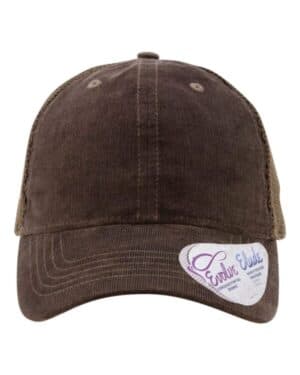 CHOCOLATE/ TONAL FAWN/ CHOCOLATE Infinity her JO women's corduroy cap