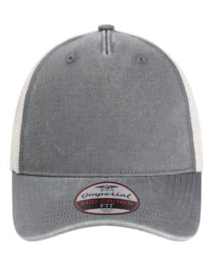 CHARCOAL/ STONE Imperial X240M the gambit mesh back cap