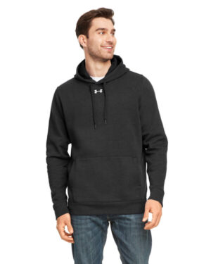 BLACK/ WHT _001 Under armour 1300123 men's hustle pullover hooded sweatshirt