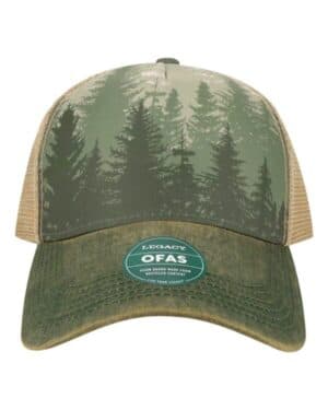 DEEP FOREST Legacy OFAFP old favorite five-panel trucker cap