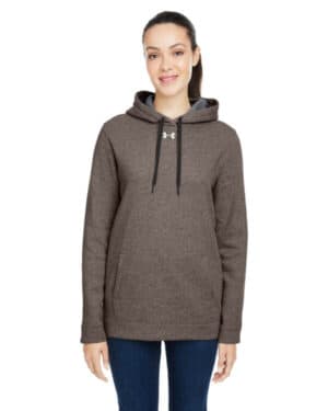 CRBN HT/ GRY_091 Under armour 1300261 ladies hustle pullover hooded sweatshirt