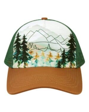 EXPLORER/ BROWN Locale 5PTKR trucker cap