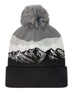 MISTY PEAKS/ BLACK Locale GRNDSR grand recycled beanie