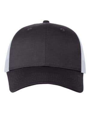 CHARCOAL/ WHITE Valucap VC400 mesh-back twill trucker cap