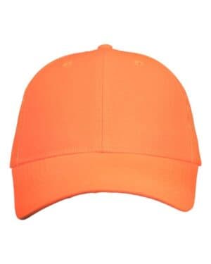NEON ORANGE Valucap VC400 mesh-back twill trucker cap