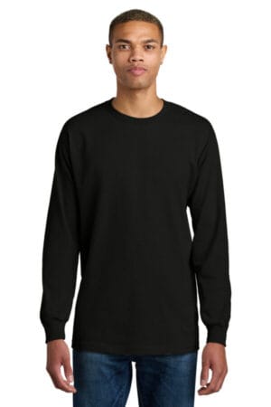 BLACK 1304 american apparel heavyweight unisex long sleeve t-shirt