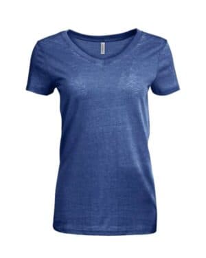 Threadfast apparel 208B women's vintage dye v-neck t-shirt
