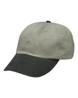 STONE/ BLACK Adams headwear LP101 optimum pigment-dyed cap