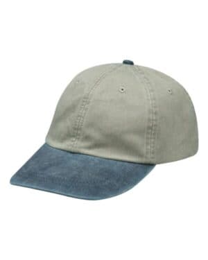 STONE/ NAVY Adams headwear LP101 optimum pigment-dyed cap