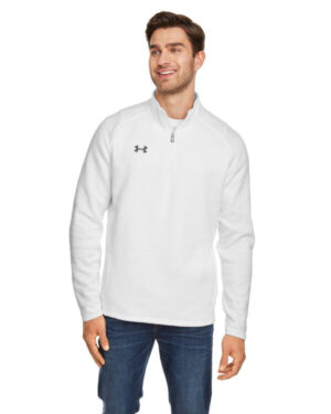 WHT/ GRPH _100 1310071 men's hustle quarter-zip pullover sweatshirt