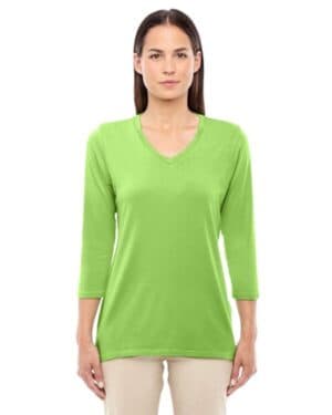 LIME DP184W women's perfect fit bracelet-length v-neck top