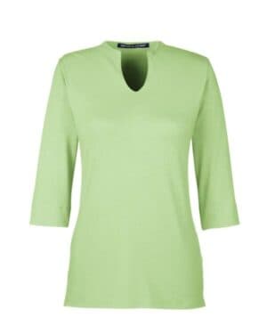 LIME DP188W women's perfect fit tailored open neckline top