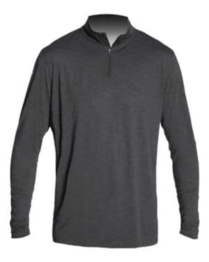 CHARCOAL HEATHERED Anetik MVQTRL9 low pro quarter-zip