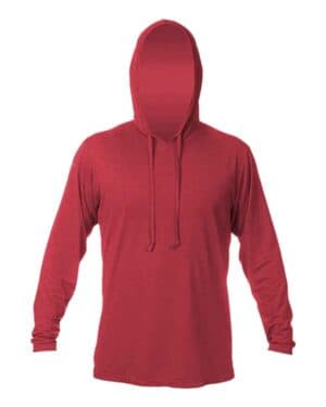 PYRO HEATHERED Anetik MVLPRH8 low pro tech hooded long sleeve t-shirt