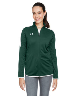 FOREST GRN _301 Under armour 1326774 ladies' rival knit jacket