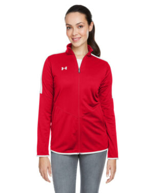 RED _600 Under armour 1326774 ladies' rival knit jacket