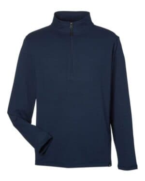MDP1772 marbled jersey fairway quarter-zip pullover