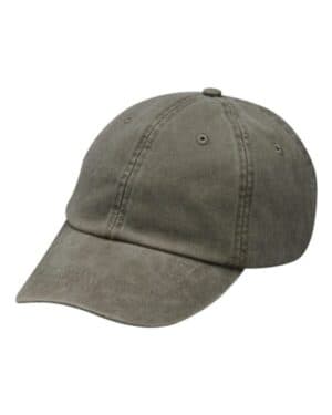 OLIVE Adams headwear LP101 optimum pigment-dyed cap