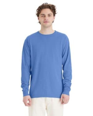 PORCH BLUE Comfortwash by hanes GDH200 garment-dyed long sleeve t-shirt