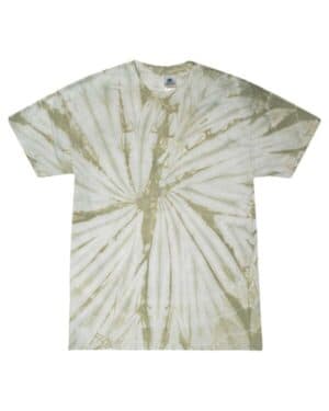 SPIDER OLIVE Colortone CD1000 multi-color tie-dyed t-shirt