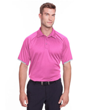 PINK EDGE _659 Under armour 1343102 men's corporate rival polo