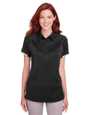 BLACK _001 Under armour 1343675 ladies' corporate rival polo