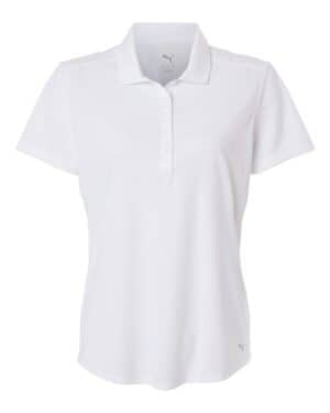 WHITE GLOW WHITE GLOW Puma golf 629944 womens pure 20 polo