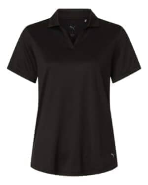 PUMA BLACK HEATHER Puma golf 631051 womens icon heather polo