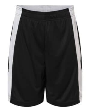 BLACK/ WHITE Team 365 TT115BY youth zone performance reversible shorts