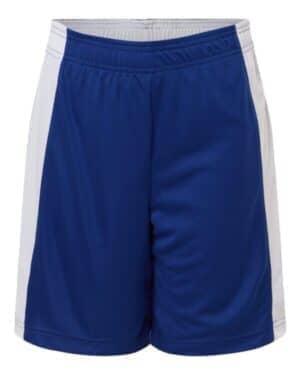 SPORT ROYAL/ WHITE SPORT ROYAL/ WHITE Team 365 TT115BY youth zone performance reversible shorts