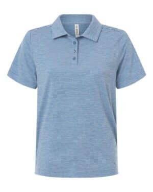 SPORT ROYAL HEATHER/ WHITE Team 365 TT125W women's relay heathered stripe polo