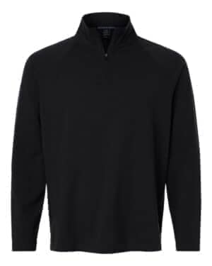 BLACK DG402 men's seaton pebble textured quarter-zip pullover