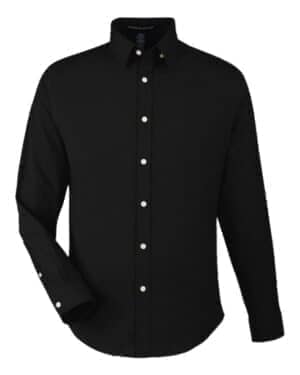 BLACK DG505 men's crownlux performance spencer poplin dress shirt