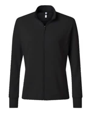 BLACK A1015 women's performance textured full-zip jacket