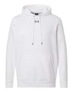 WHITE/ PITCH GREY MEDIUM HEATHER Under armour 6014161 men's team icon fleece hooded sweatshirt