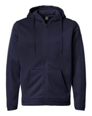 MIDNIGHT NAVY/ WHITE MIDNIGHT NAVY/ WHITE Under armour 6010886 men's armour fleece pro hooded full-zip