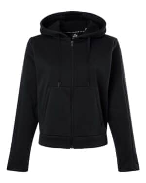 BLACK/ WHITE BLACK/ WHITE Under armour 6010941 women's armour fleece pro hooded full-zip