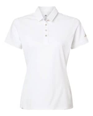 WHITE Adidas A1016 women's ultimate365 tour twistknit polo