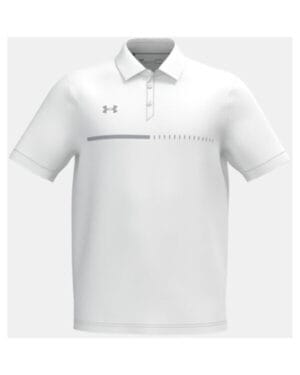 WHT/ MD GRY _100 Under armour 1370359 men's title polo