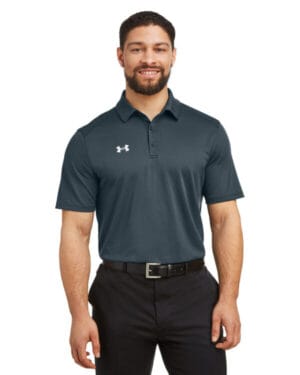 WHT/ MD GRY _100 Under armour 1370399 men's tech polo