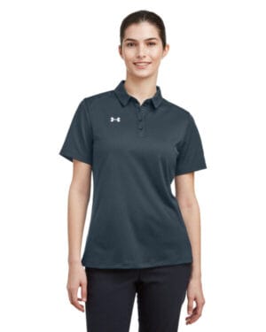 WHT/ MD GRY _100 Under armour 1370431 ladies' tech polo