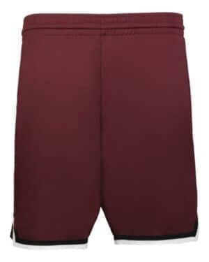 MAROON/ BLACK/ WHITE MAROON/ BLACK/ WHITE Alleson athletic A54000 youth retro basketball shorts