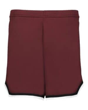 MAROON/ BLACK/ WHITE MAROON/ BLACK/ WHITE Alleson athletic A56000 women's retro basketball shorts