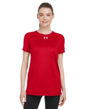 RED/ WHITE _600 Under armour 1376847 ladies' team tech t-shirt