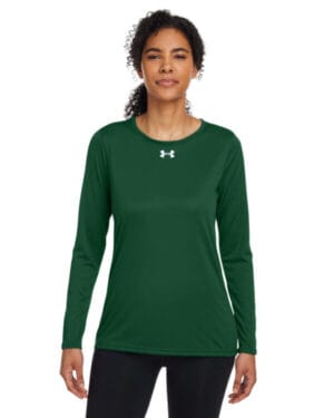 FOR GRN/ WH _301 Under armour 1376852 ladies' team tech long-sleeve t-shirt