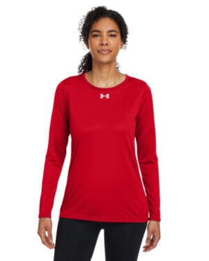 RED/ WHITE _600 Under armour 1376852 ladies' team tech long-sleeve t-shirt