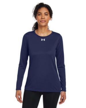 MID NVY/ WHT_410 Under armour 1376852 ladies' team tech long-sleeve t-shirt