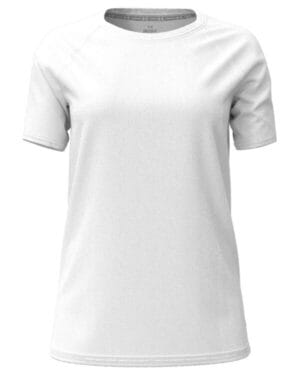 WHITE/ STEEL_100 Under armour 1376903 ladies' athletics t-shirt
